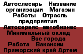 Автослесарь › Название организации ­ Магазин Работы › Отрасль предприятия ­ Автосервис, автобизнес › Минимальный оклад ­ 45 000 - Все города Работа » Вакансии   . Приморский край,Артем г.